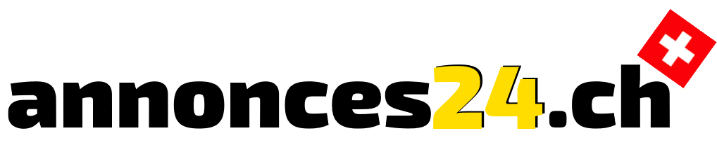 Logo jaune annonce24 avec drapeau suisse.